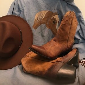 DJ DILLON LEATHERS WESTERN BOOTS